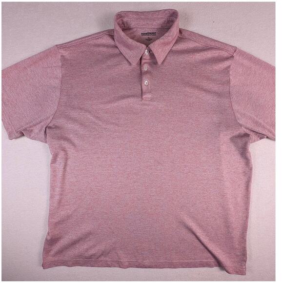 Roundtree & Yorke TravelSmart Heathered Red Mens Polo Shirt Size XL‎ Performance - Picture 1 of 5